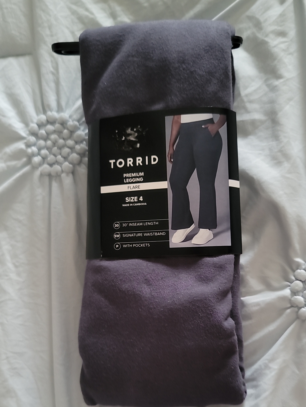 torrid Purple Premium Flare Leggings Size 4